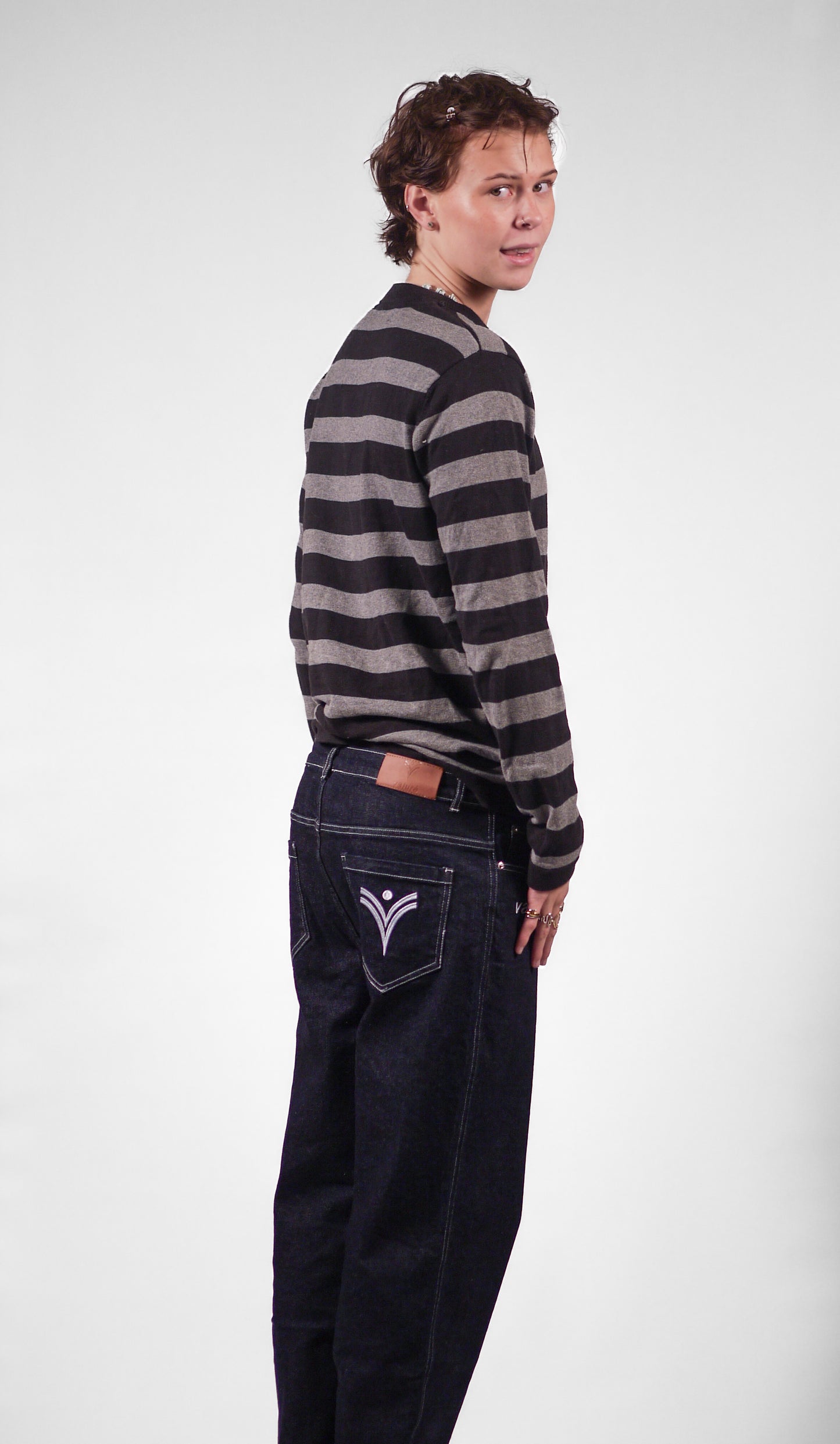 RELAXED RAW DENIM JEANS [OBSIDIAN BLUE]