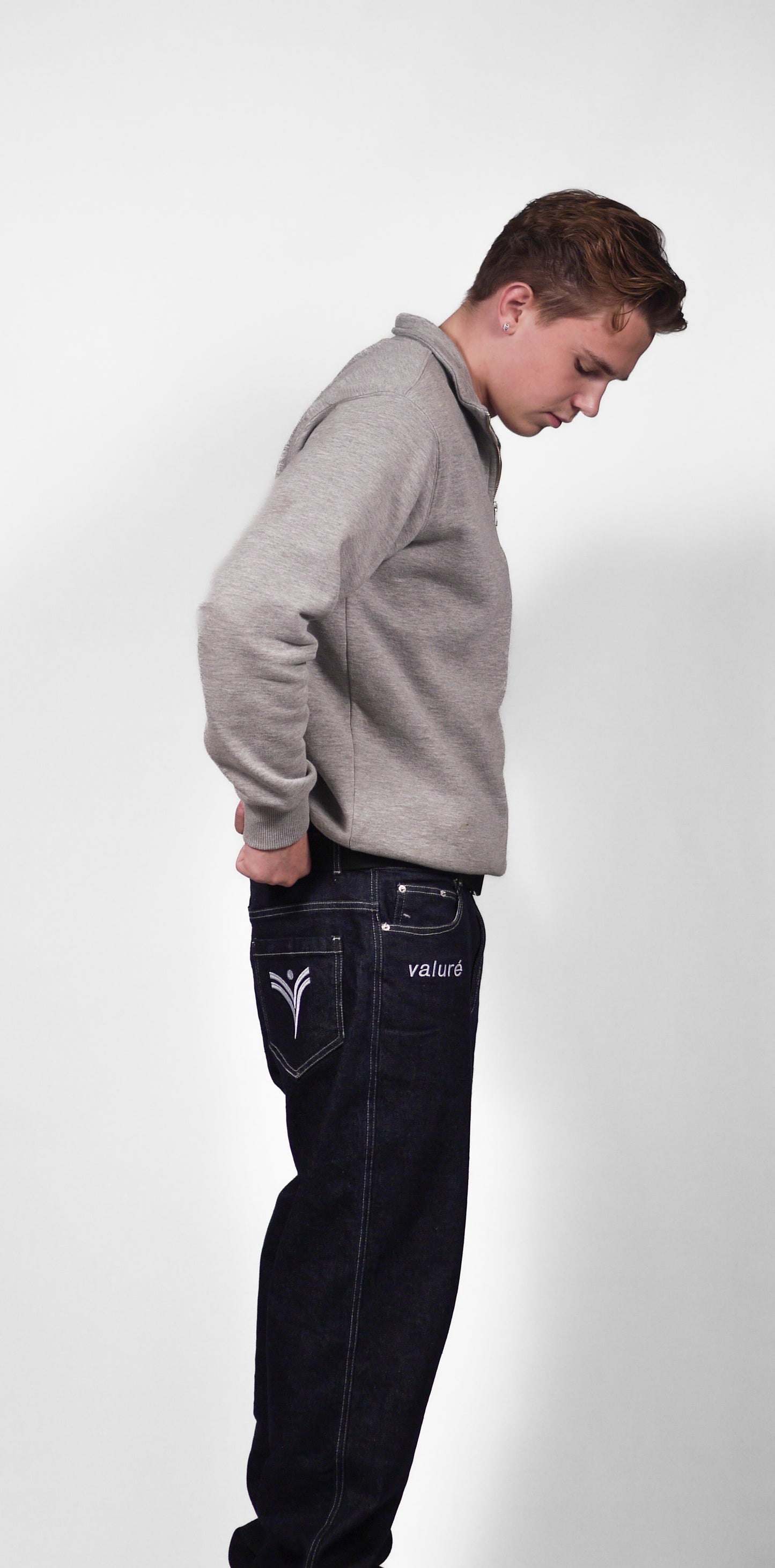 RELAXED RAW DENIM JEANS [OBSIDIAN BLUE]