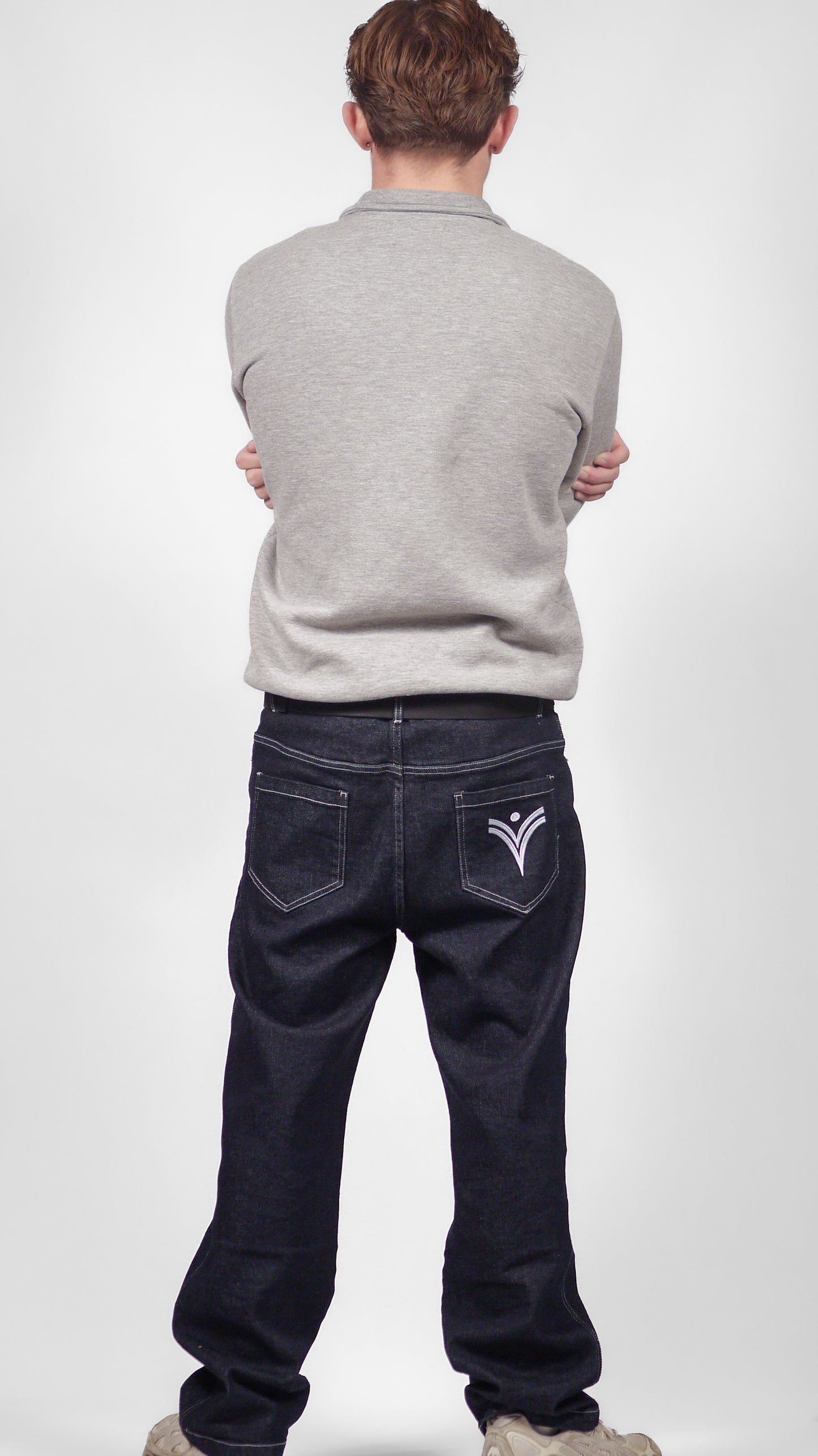 RELAXED RAW DENIM JEANS [OBSIDIAN BLUE]